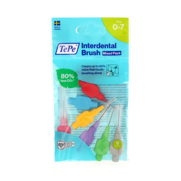 Perii interdentare Tepe Multicolor (8 Piese)