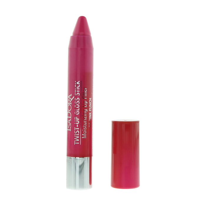 Luciu de buze IsaDora Twist-Up Gloss Stick, hidratant, nuanța 05 Punch Pink, 2,7 g