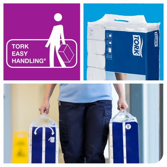 Prosop de mână din hârtie Tork Pack Alb (21 Unități)