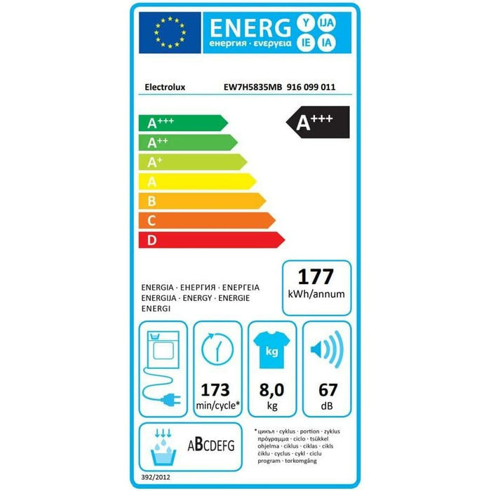 Uscător de condens Electrolux EW7H5833LB