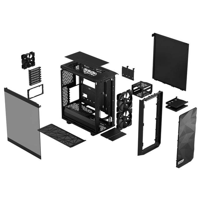 Unitate Semi-tower ATX Fractal Meshify 2 Compact Lite Negru