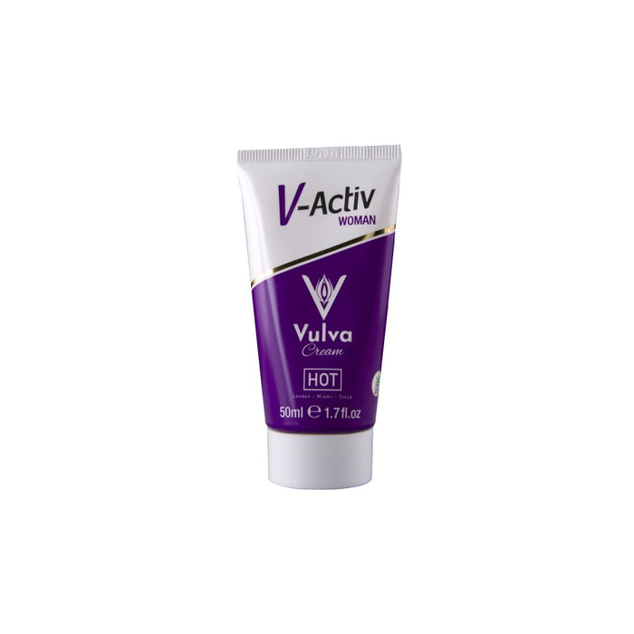Cremă intimă, Hot V-Activ, cu CBD, 50 ml