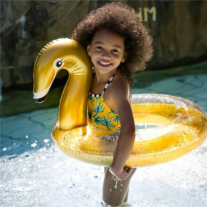 Colac Gonflabil Swim Essentials Swan Glitter