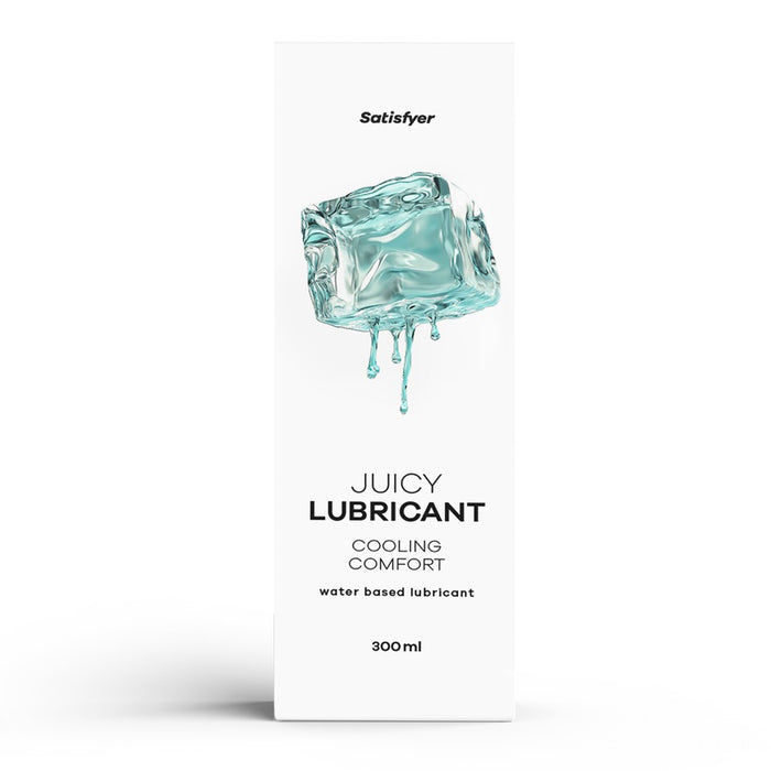 Lubrifiant pe bază de apă, Satisfyer Juicy Cooling Comfort, aromă de mentă, 300 ml