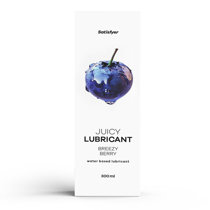 Lubrifiant pe bază de apă, Satisfyer Juicy Breezy Berry, aromă de afine, 300 ml