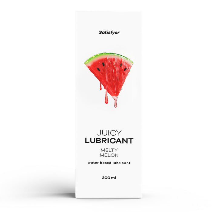 Lubrifiant pe bază de apă, Satisfyer Juicy Melty Melon, aromă de pepene verde, 300 ml