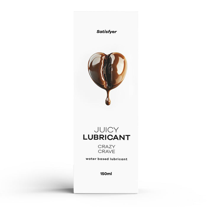 Lubrifiant pe bază de apă, Satisfyer Juicy Lubricant Crazy Crave, aromă de cafea, 150 ml