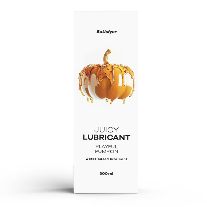 Lubrifiant pe bază de apă, Satisfyer Juicy Playful Pumpkin, aromă de dovleac, 300 ml