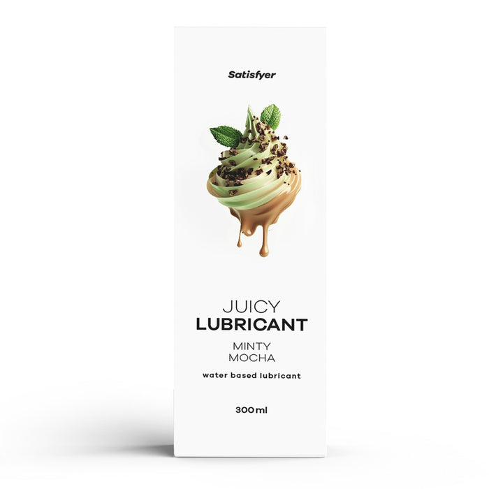 Lubrifiant pe bază de apă, Satisfyer Juicy, aromă de mentă și mocha, 300 ml
