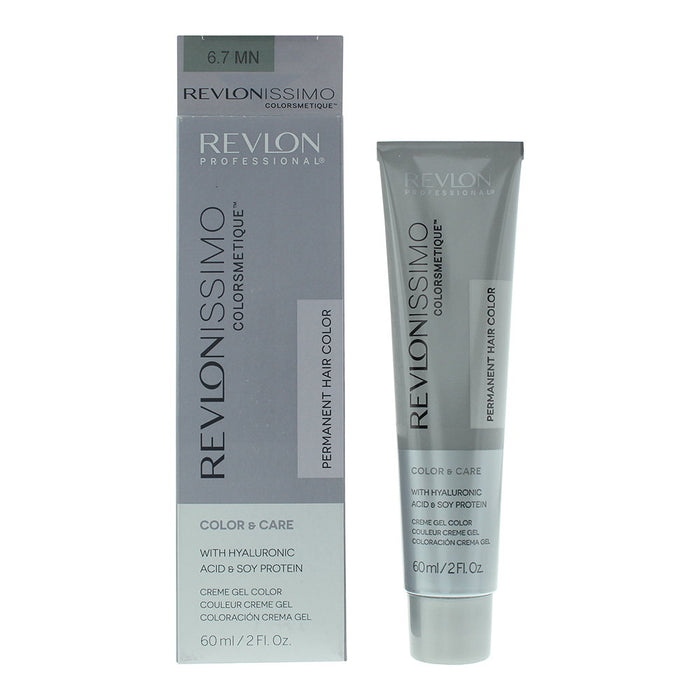 Vopsea permanentă de păr Revlon Colorsmetique, nuanța 6.7 MN Dark Blonde Maximum Neutralization, 60 ml
