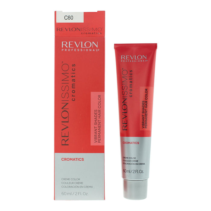Vopsea permanentă de păr Revlon Cromatics, nuanța C60 Fire Red, 60 ml