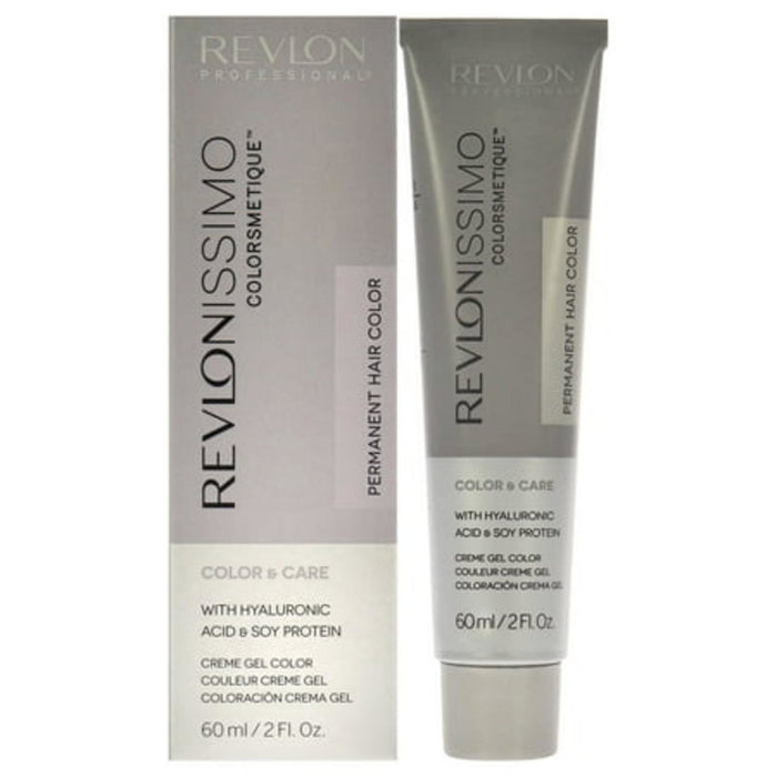 Vopsea permanentă de păr Revlon Revlonissimo Colorsmetique, cu acid hialuronic, nuanța 7.43 Golden Copper Blonde, 60 ml