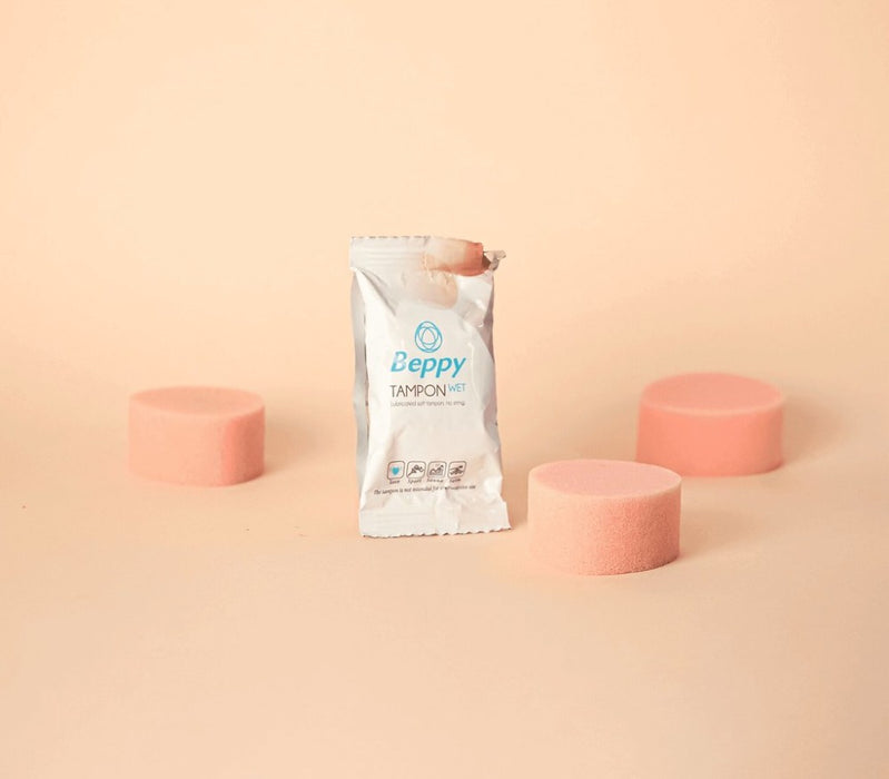 Tampon intern tip burete, Asha - Beppy Soft+Comfort WET, fără șnur, 4 buc