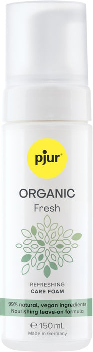 Spumă de curățare pentru igienă intimă, pjur ORGANIC Fresh, fără parfum, 150 ml