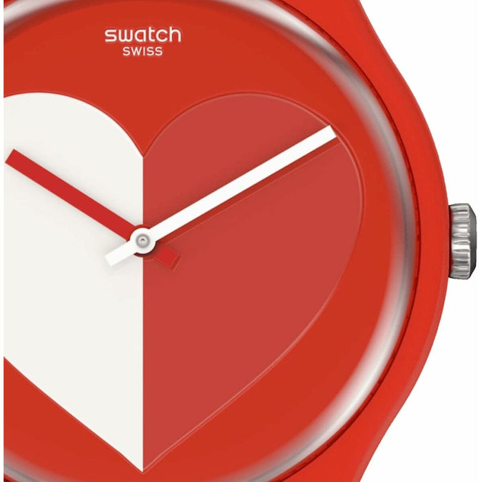 Ceas Damă Swatch HALF HEART WHITE ST. VALENTINE'S DAY SPECIAL PACK (Ø 41 mm)