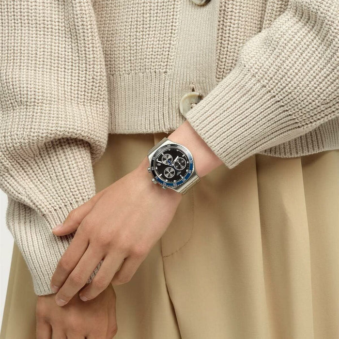 Ceas Bărbați Swatch YVS507G Negru Argintiu