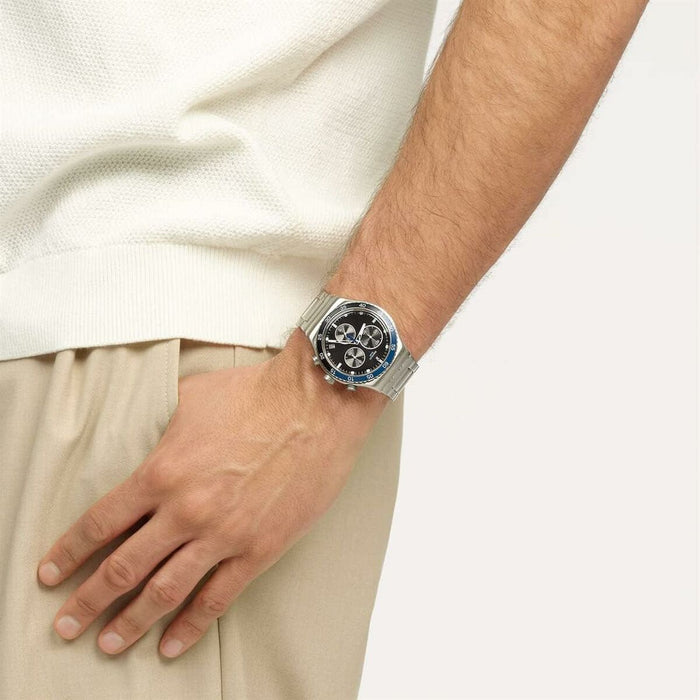 Ceas Bărbați Swatch YVS507G Negru Argintiu