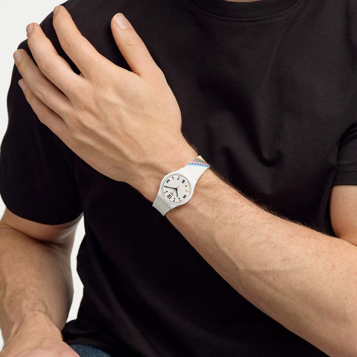 Ceas Damă Swatch MERRY-GO-ROUND SQUARES (Ø 34 mm)