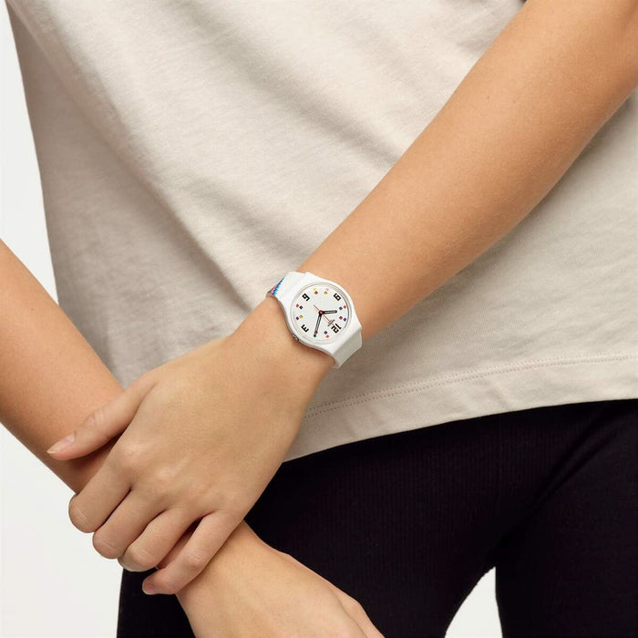 Ceas Damă Swatch MERRY-GO-ROUND SQUARES (Ø 34 mm)