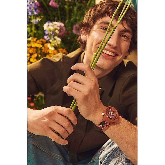 Ceas Bărbați Swatch CAMOFLOWER COTTON (Ø 47 mm)