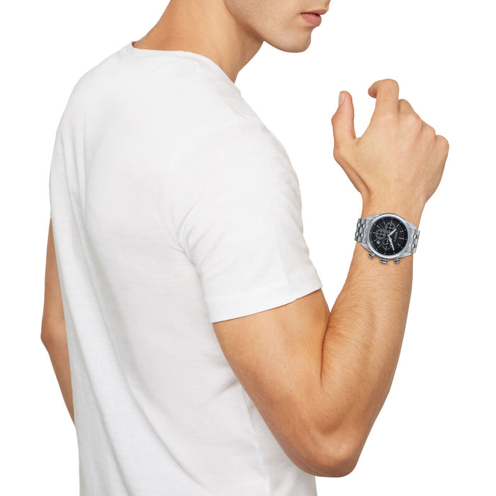 Ceas Bărbați Breil TW1986 Negru Argintiu (Ø 43 mm)
