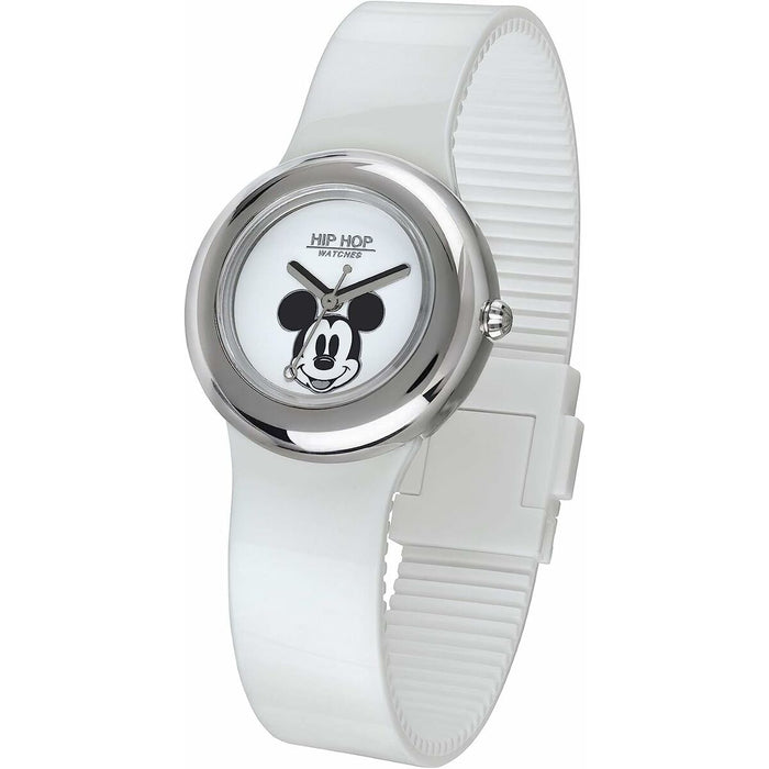 Ceas Unisex Hip Hop MICKEY METAL WHITE (Ø 32 mm)