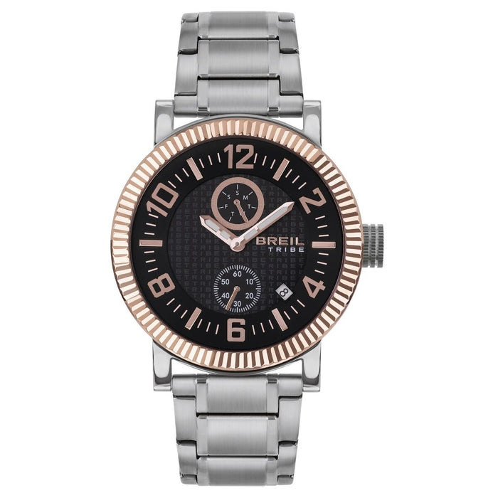Ceas Bărbați Breil EW0590 Negru Argintiu (Ø 43 mm)
