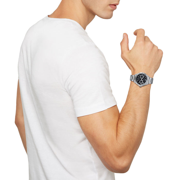 Ceas Bărbați Breil EW0617 Negru Argintiu (Ø 37 mm)