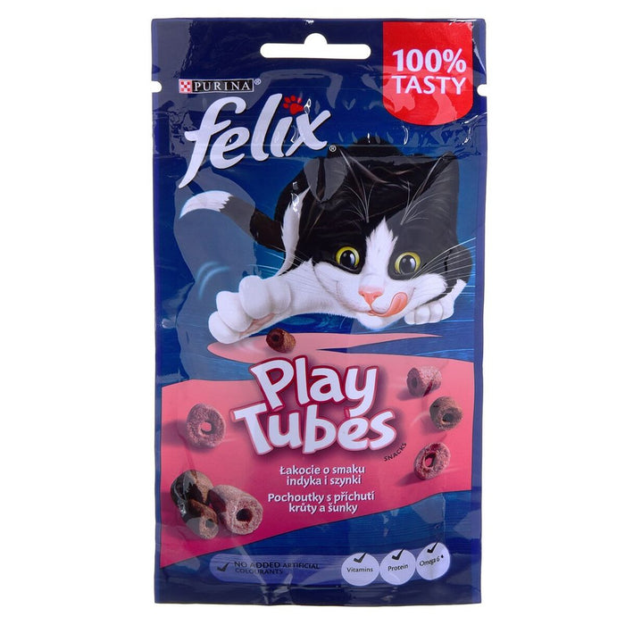 Mâncare pentru pisici Purina Play Tubes Curcan șuncă 50 g