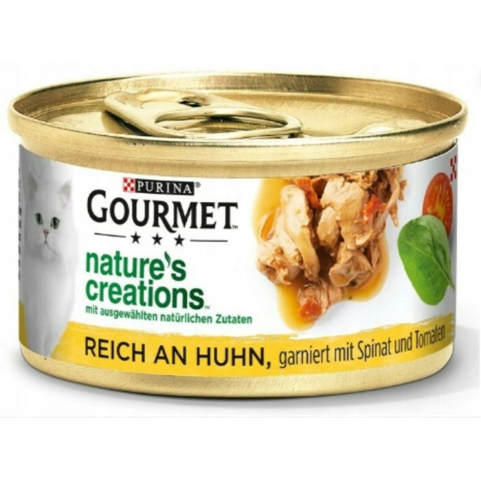 Mâncare pentru pisici Purina Gourmet Pui Spanac Roșie 85 g