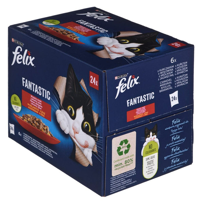 Mâncare pentru pisici Purina Pui Vițel Carne de oaie Iepure 24 x 85 g