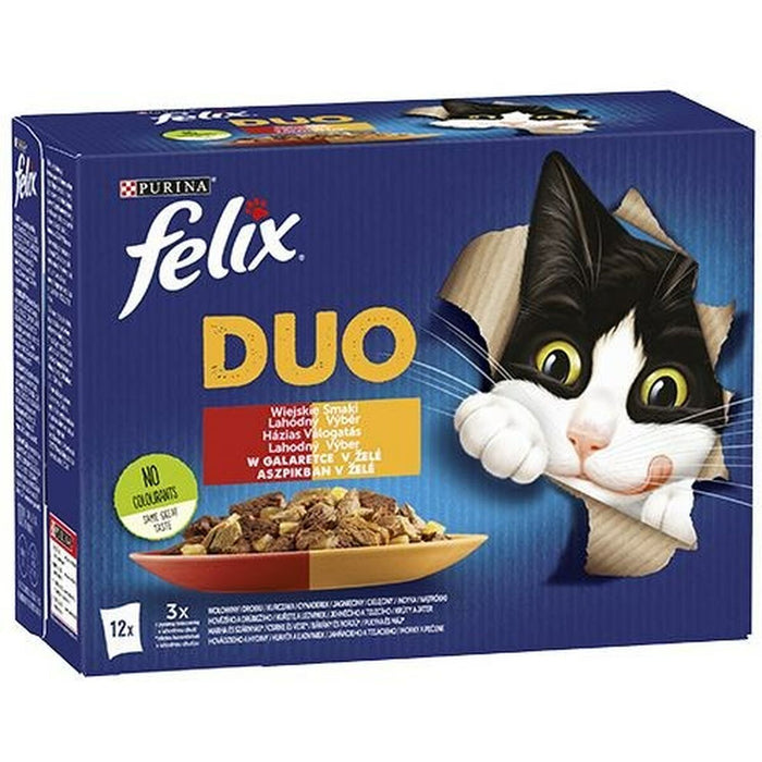 Mâncare pentru pisici Purina                                 Pui Curcan Vițel Carne de oaie Ficat Păsări 12 x 85 g