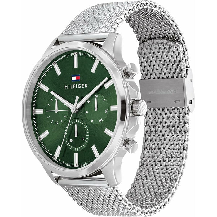 Ceas Bărbați Tommy Hilfiger 1683474 Verde Argintiu