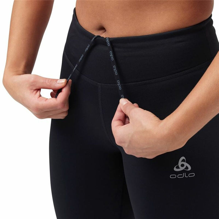 Pantalon Trei Sferturi Sport pentru Damă Odlo 3/4 Essential Negru