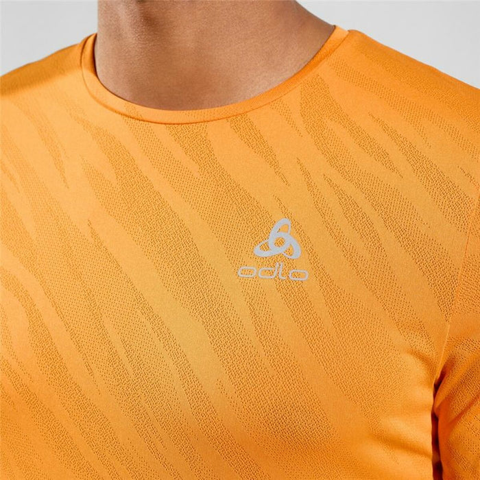 Tricou cu Mânecă Scurtă Unisex Odlo Zeroweight Enginee Portocaliu