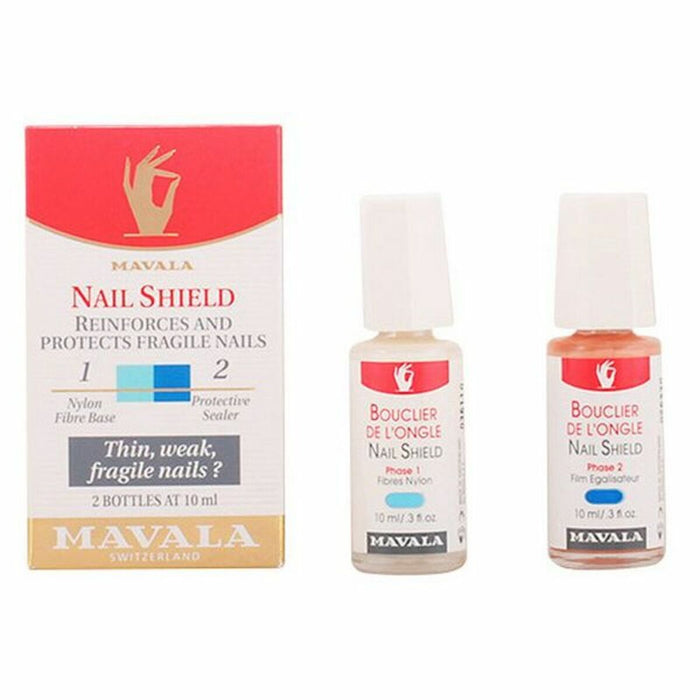 Soluție pentru Întărirea Unghiilor Mavala Fortalecedor Uñas 2 Piese
