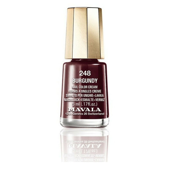 Lac de unghii Nail Color Cream Mavala 248-burgundy (5 ml)