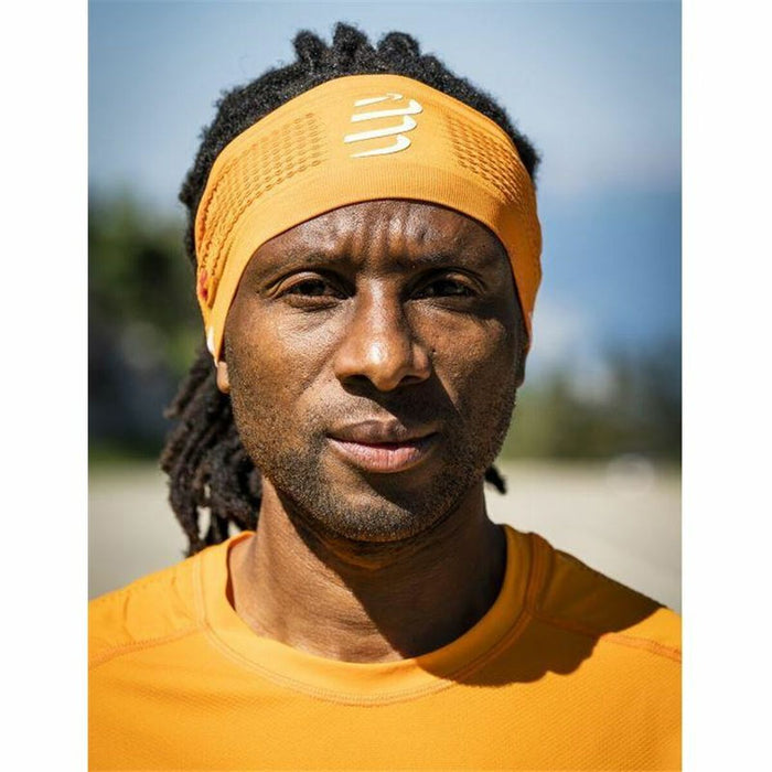 Bandă Sport pentru Cap Compressport On/Off Portocaliu