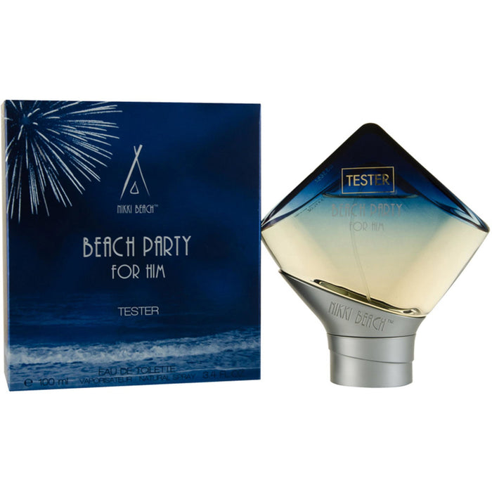 Apă de toaletă Nikki Beach Beach Party, pentru bărbați, 100 ml, tester