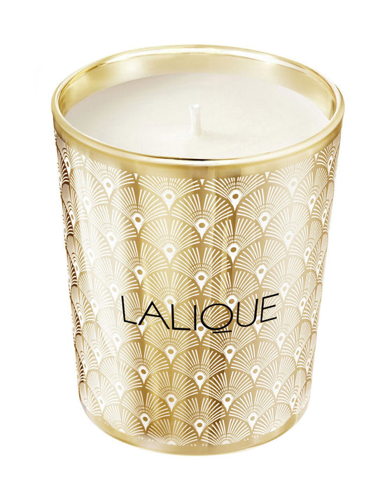 Lumânare parfumată Lalique Noir Premier - Plume Blanche 1901, mosc lemnos floral, 190 g