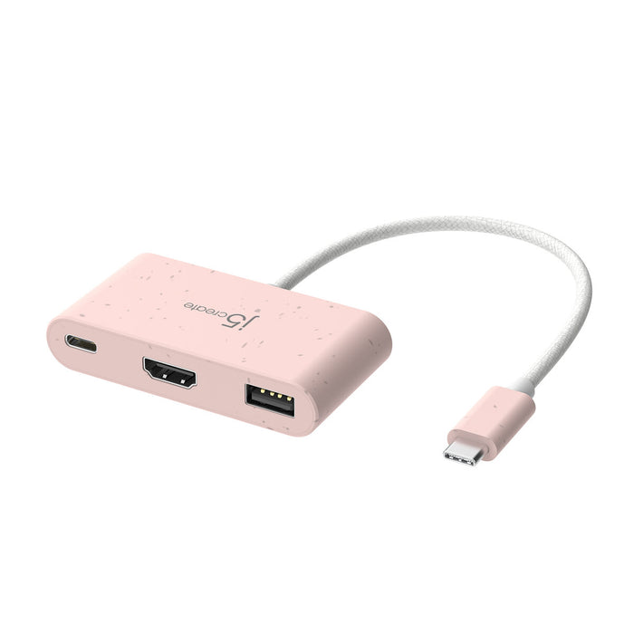 Hub USB j5create JCA379ER-N Roz