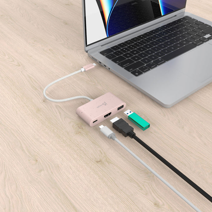 Hub USB j5create JCA379ER-N Roz