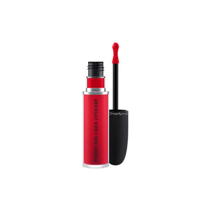 Ruj lichid MAC Powder Kiss, mat, nuanța 987 Mac Smash, 5 ml
