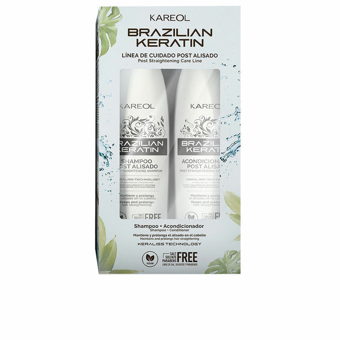 Set de coafor păr drept stil brazilian Kareol BRAZILIAN KERATIN 2 Piese