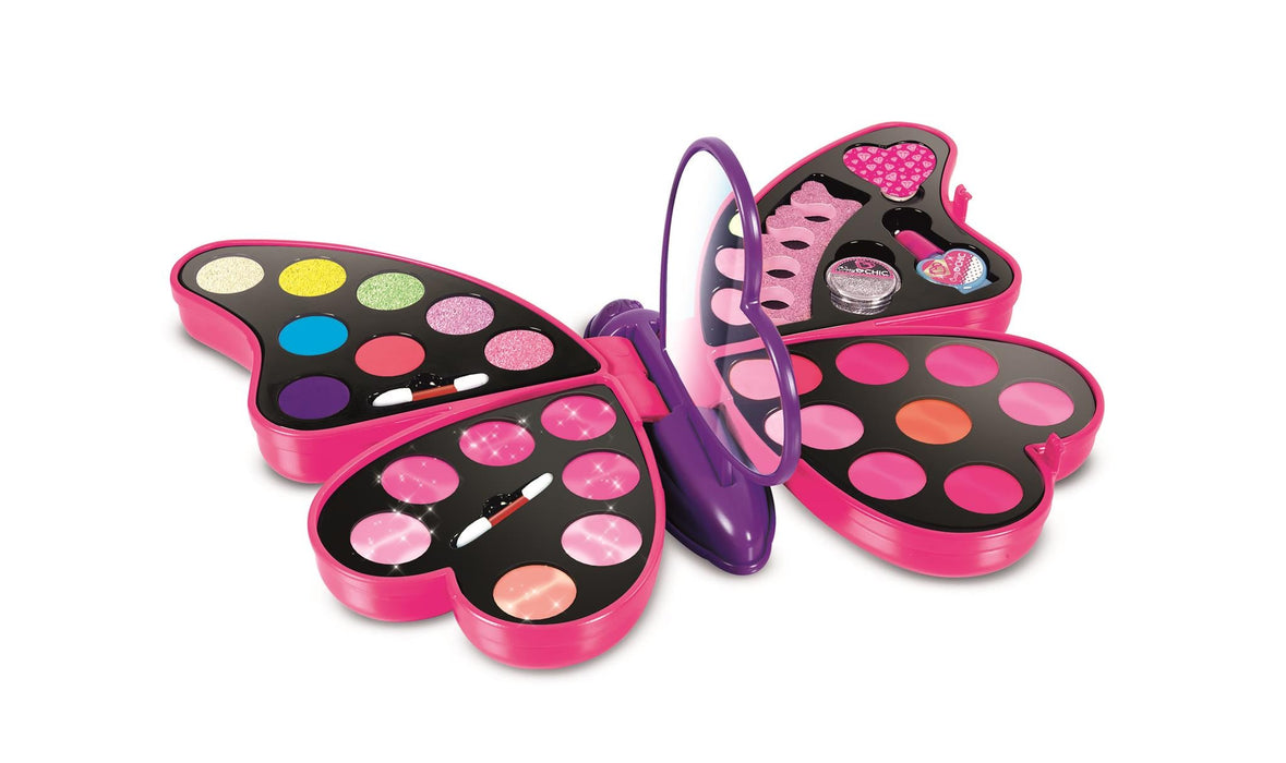 Set de machiaj Clementoni Crazy Chic, Butterfly Beauty Set, 3 în 1