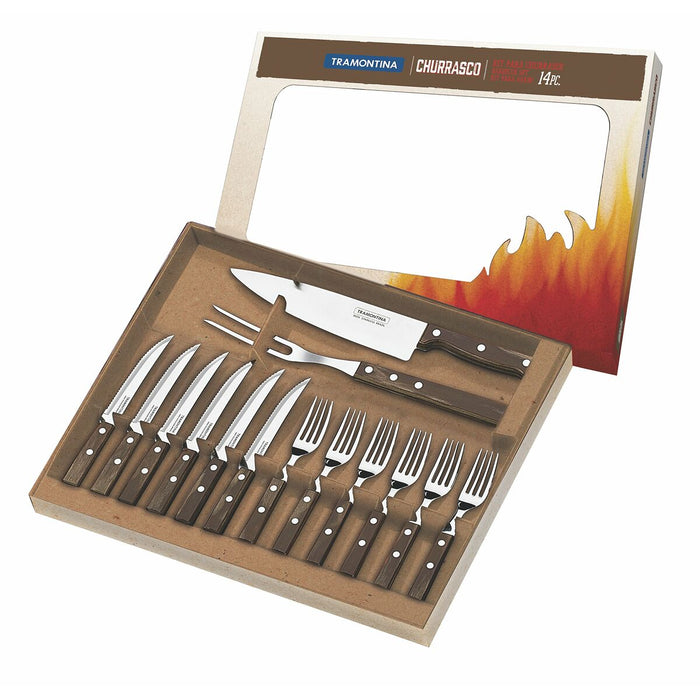Set de Tacâmuri Tramontina Polywood Oțel inoxidabil 14 Piese