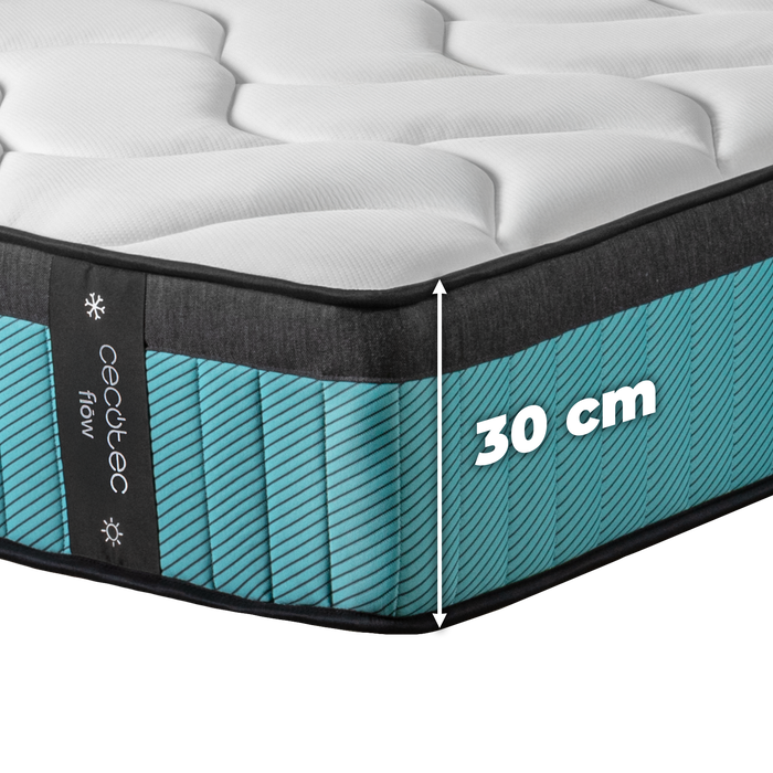 Saltea Cecotec Flow 7900 Hybrid 150X190, 150 × 190 cm, înălțime 30 cm, miez cu arcuri împachetate