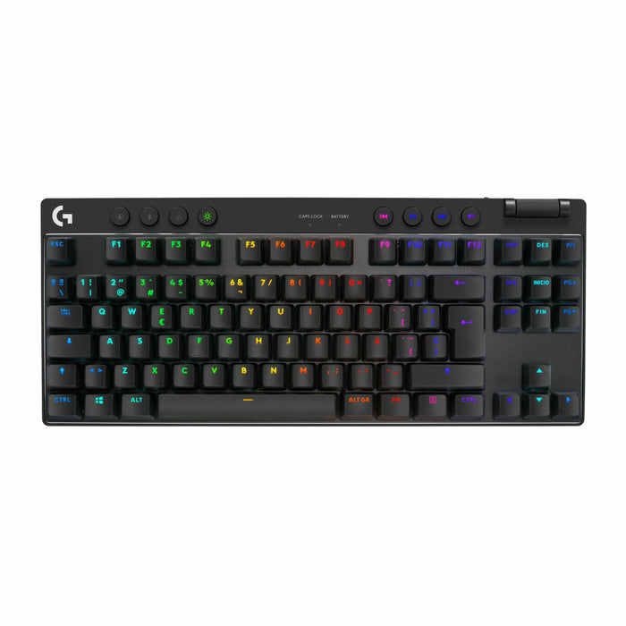 Tastatură Logitech G PRO X TKL LIGHTSPEED Qwerty Spaniolă Negru