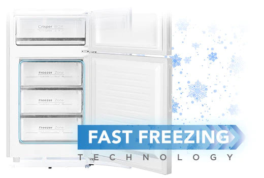 Frigider combină Cecotec EVVO F55B Glass, 186 cm, Total No Frost, ușă din sticlă neagră