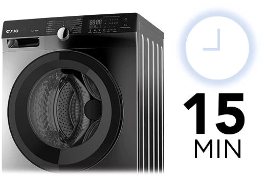 Mașină de spălat rufe cu încărcare frontală Cecotec EVVO PURE 12DX, 12 kg, 1400 rpm, 14 programe, inox